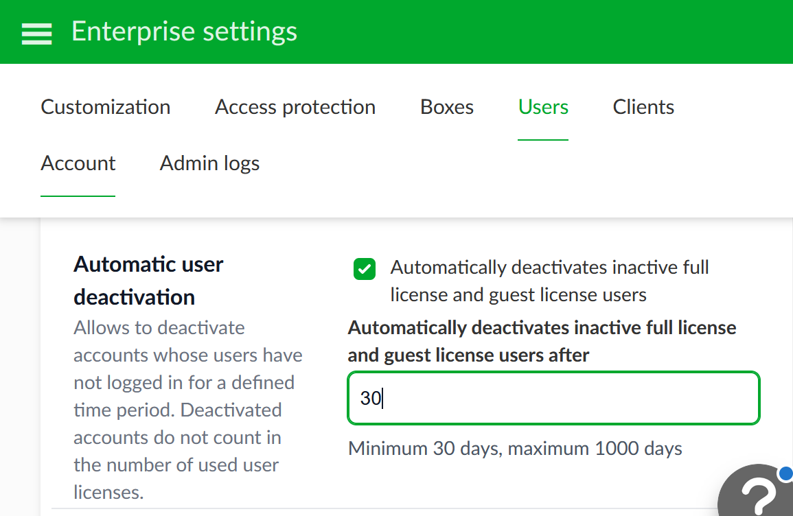 Automatic Deactivation Of Full License Users   Edbsn57792d07a54081fdc9b96840fa0cbcebead6ea360430d14d26e6b11fe4a8a12e6d416f499cec23020daa1f4a5c8d4834a580cb5532fe66d03ac223017e908f58